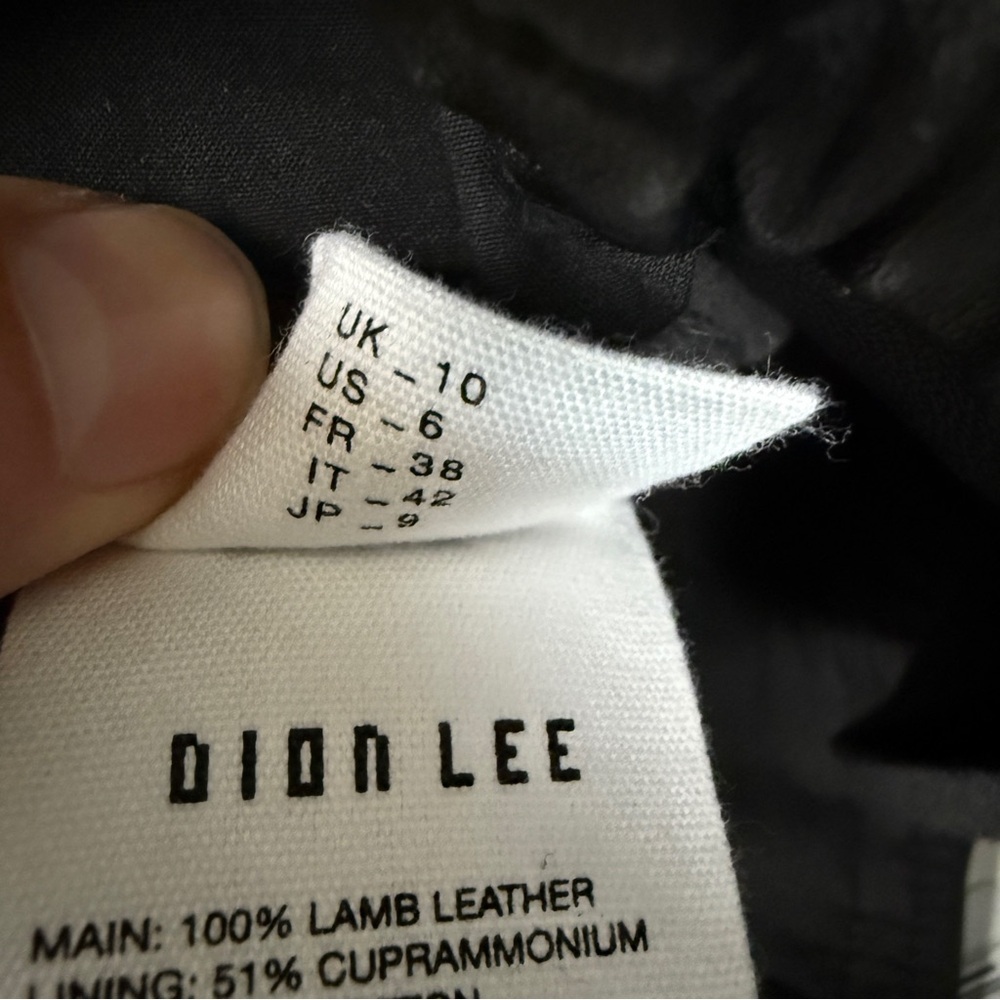 Dion Lee Lamb Leather Straight Wide Leg Pocket Cargo Pants - Picture 11 of 11